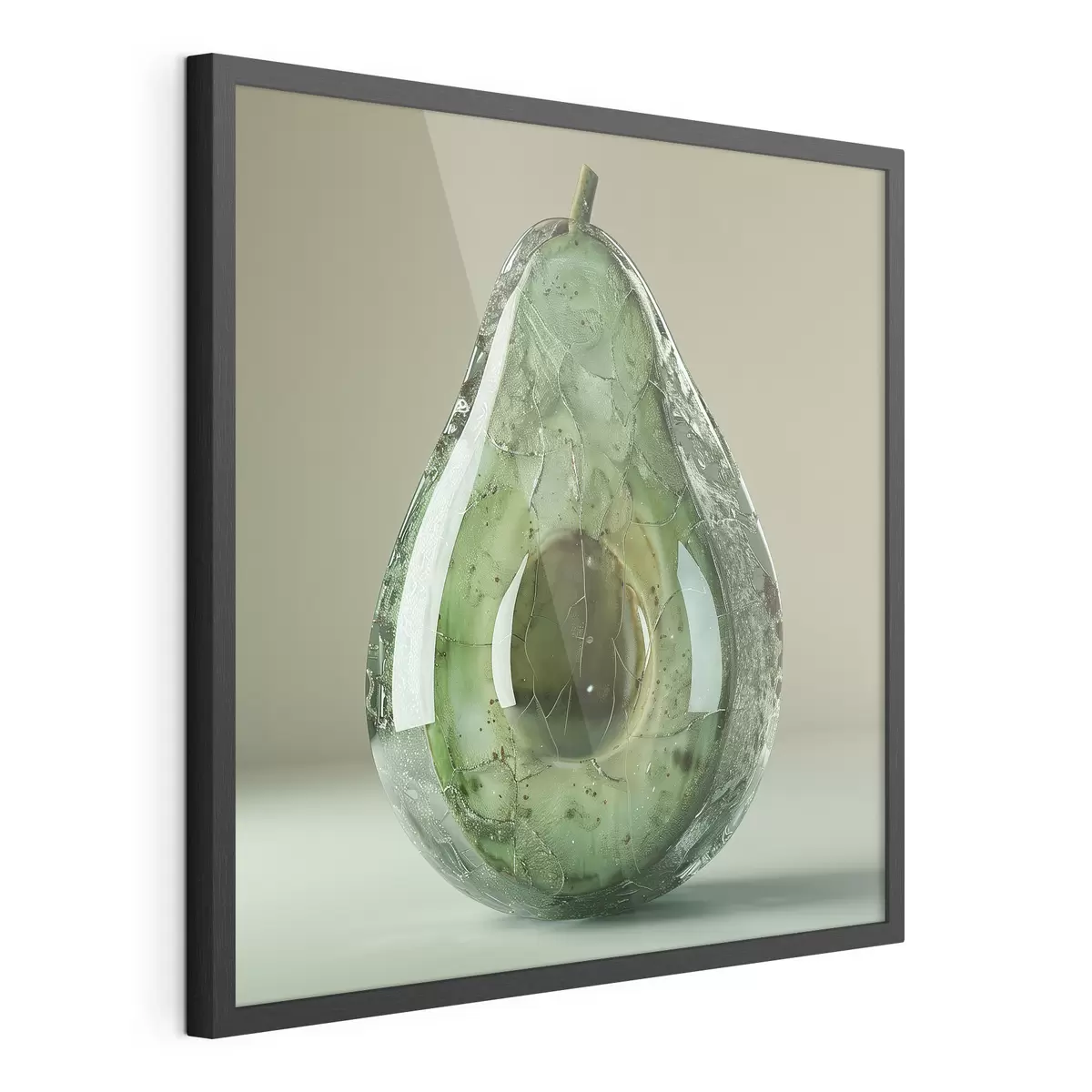 Affiche Légumes, avocat en verre f42068