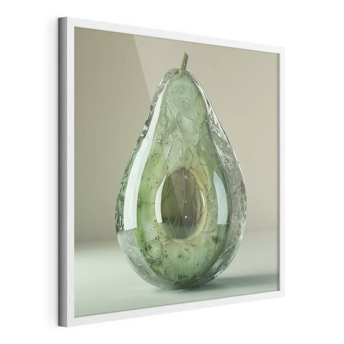 Affiche Légumes, avocat en verre f42068
