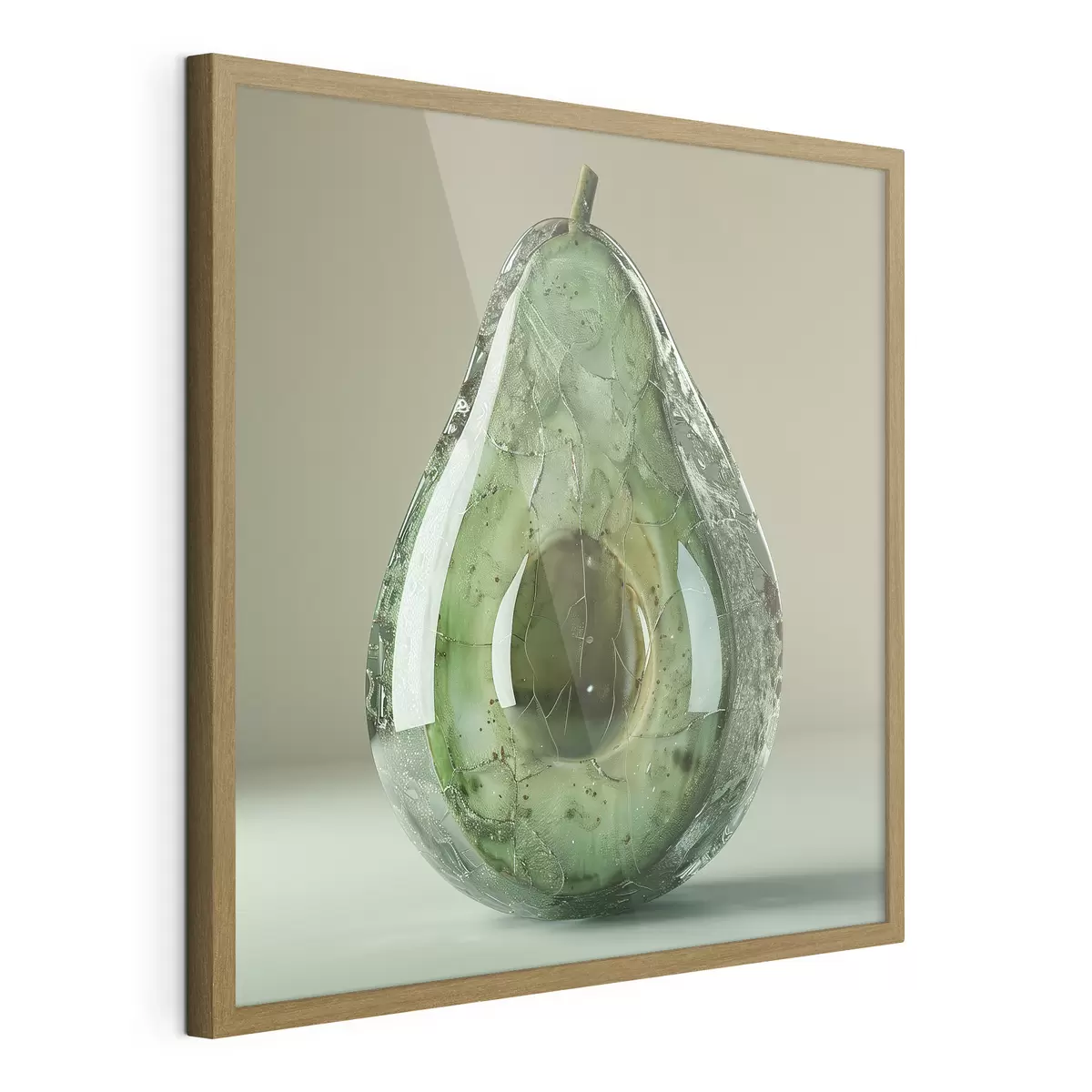 Affiche Légumes, avocat en verre f42068