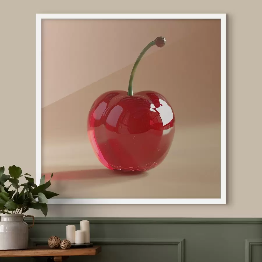 Fotobehang Fruit, rijpe rode kersen f42069