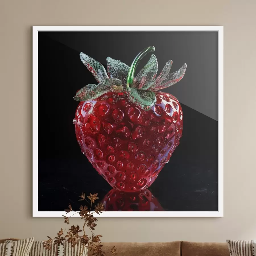  Peintures Fruits, fraises mûres et juteuses f42074