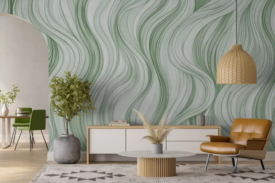 Fotobehang Soepele verticale golven w02505v3