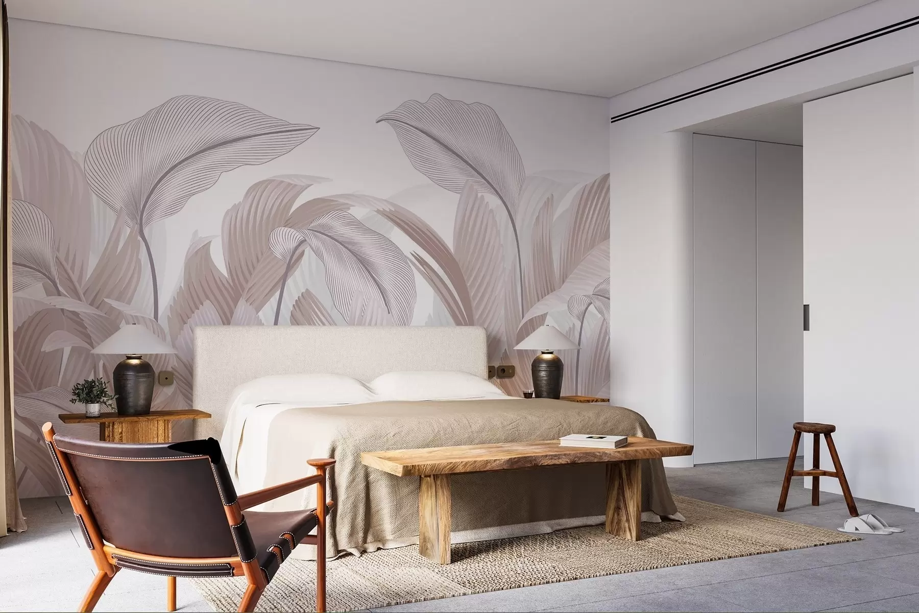 Fotobehang Weelderig gebladerte w02508v1