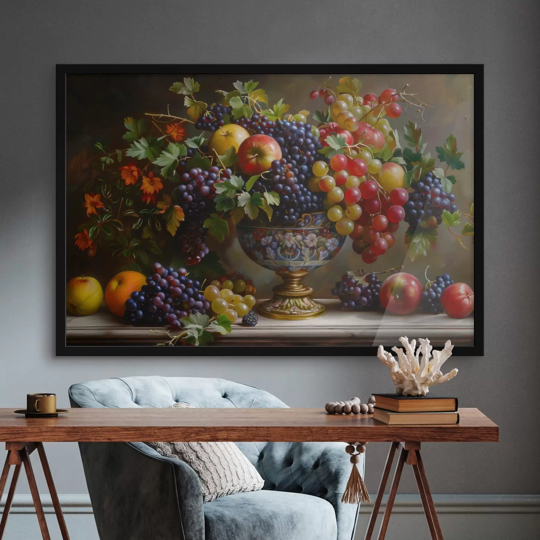 Fotobehang Afbeelding van fruit in een vaas f38468