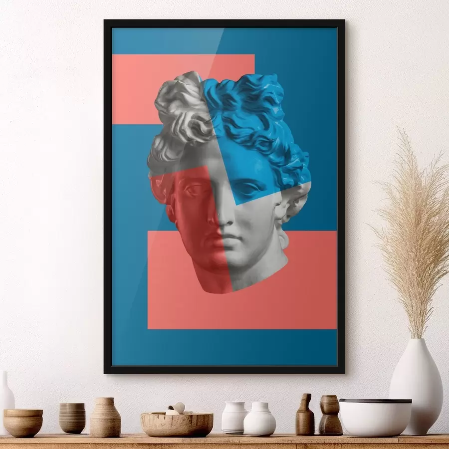 Fotobehang Beeld van een mannenhoofd f37632