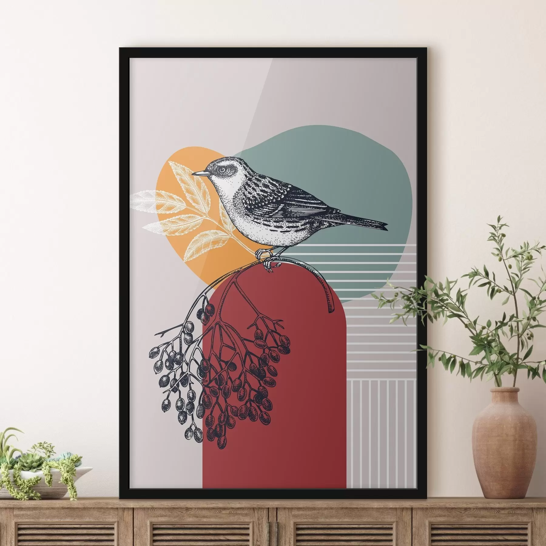  Peintures Oiseau sur une branche f38443