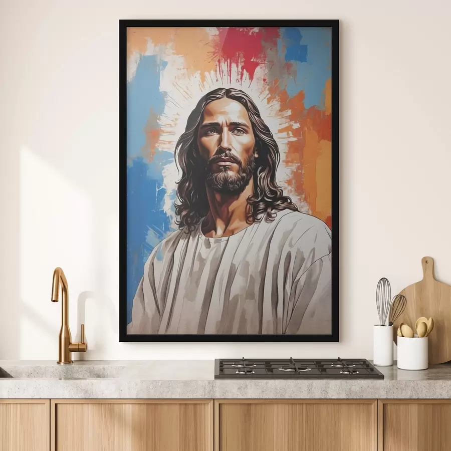 Papier peint photo Image d'un homme aux cheveux longs f38589