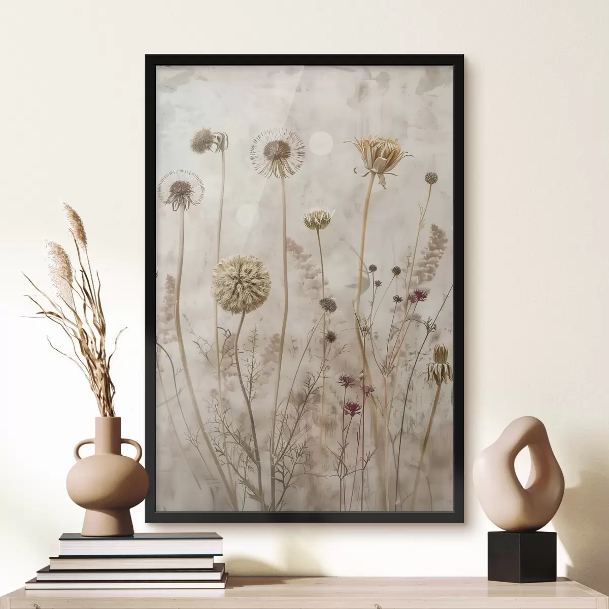 Poster Groep bloemen en planten f38629