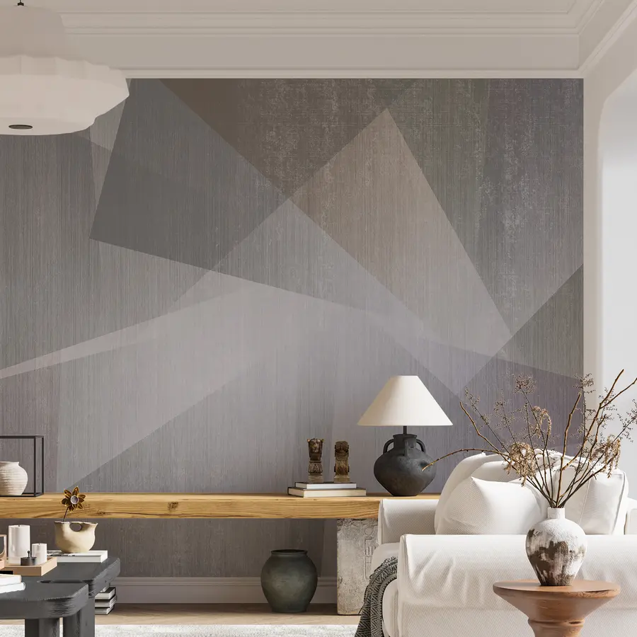 Fotobehang Rechthoek, grijs e art u45929