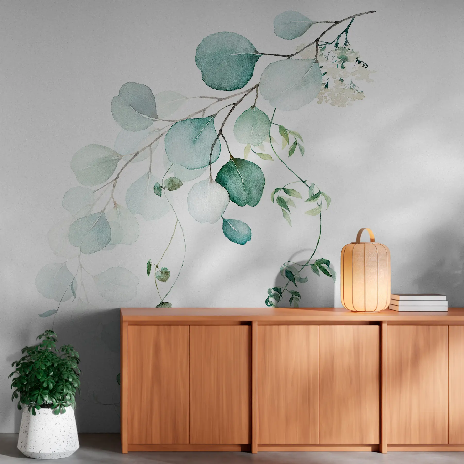 Papier peint photo Branche avec feuilles u51026