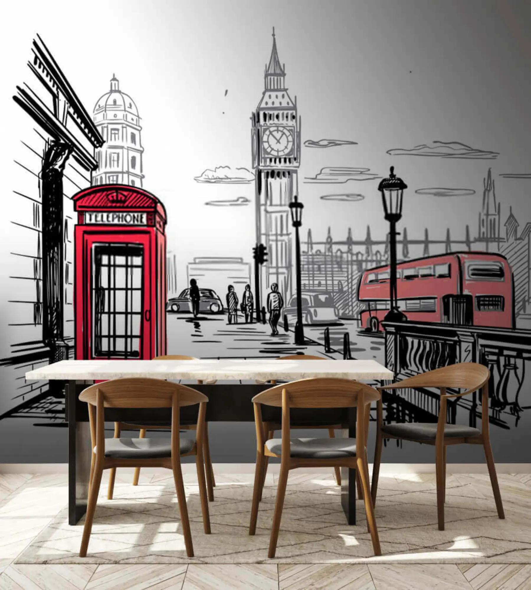 Papier peint photo Train, véhicule et tour u51068