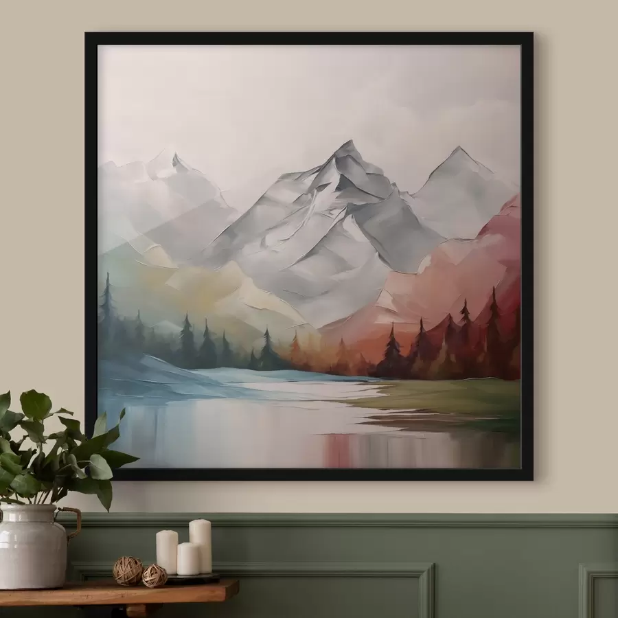  Peintures Montagnes et forêts imitation peinture f42128