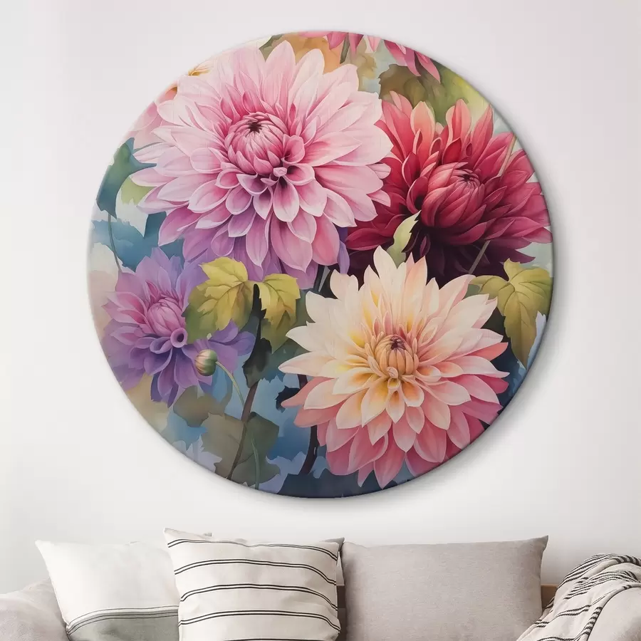  Peintures Chrysanthèmes lumineux imitation aquarelle r42116