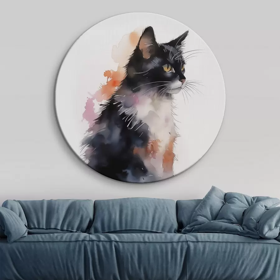  Schilderijen Kat imitatie aquarel r42121