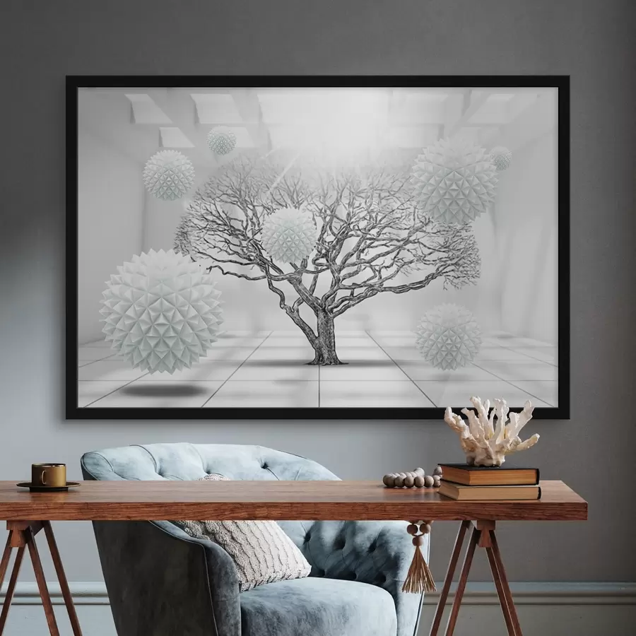 Fotobehang Een spreidende boom f02828