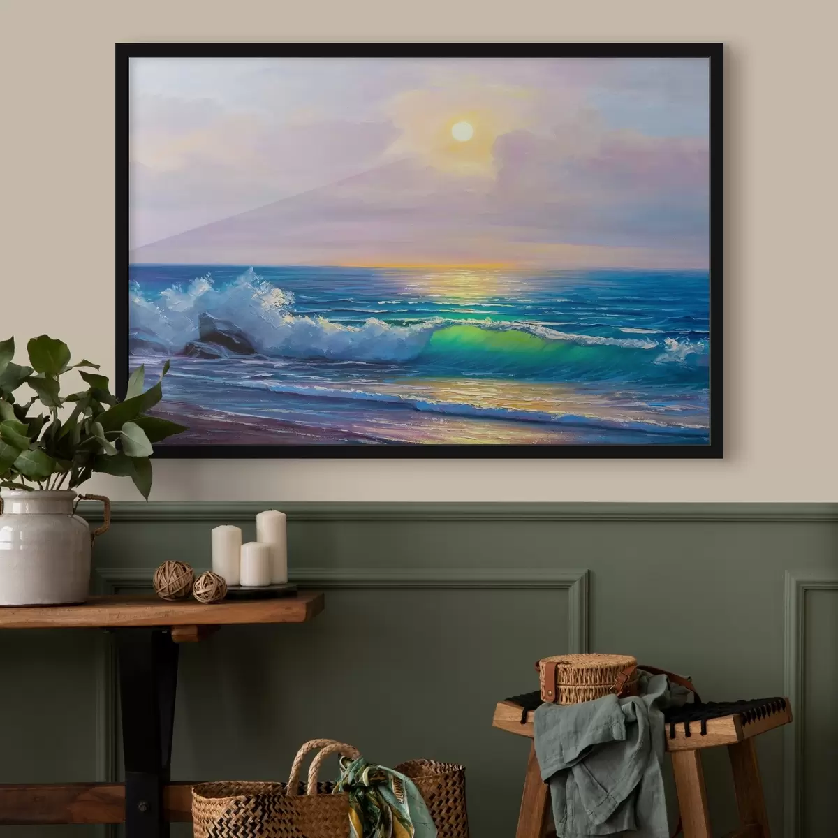 Poster Water, wolken en lucht f17732