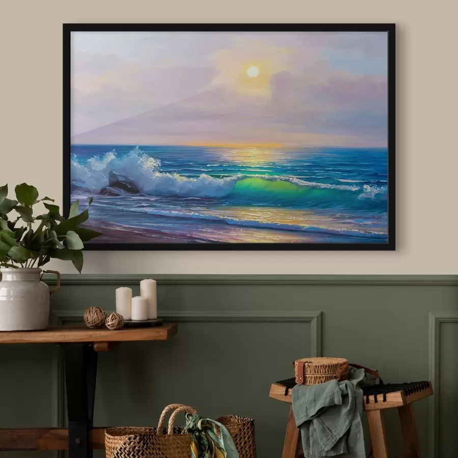 Fotobehang Water, wolken en lucht f17732