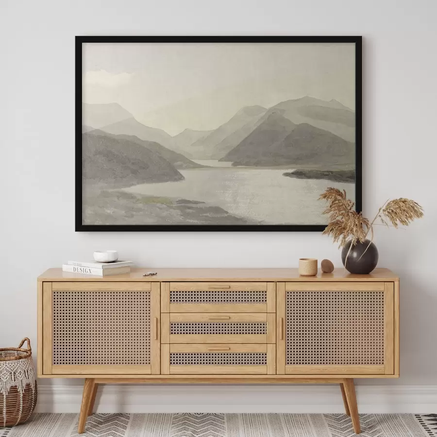 Fotobehang Meer in de bergen f32629