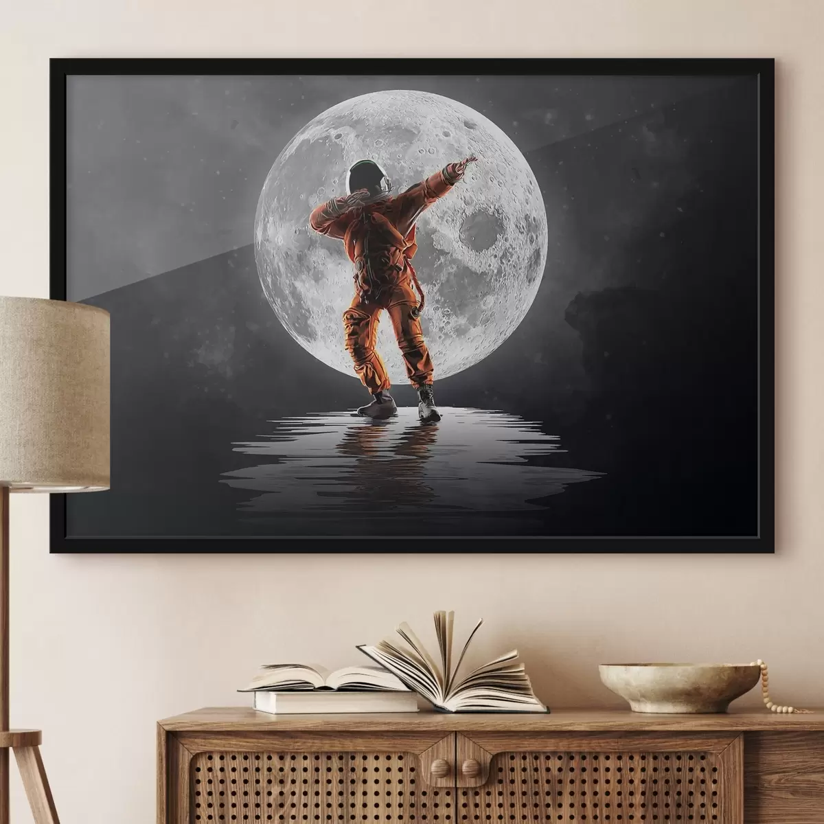 Poster astronaut op de maan f33905