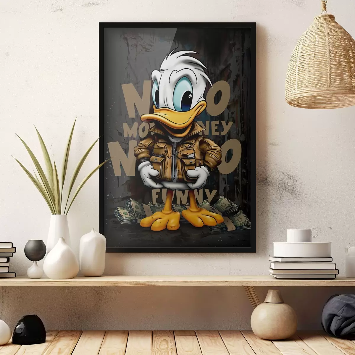 Affiche Donald Duck sur les graffitis f35194
