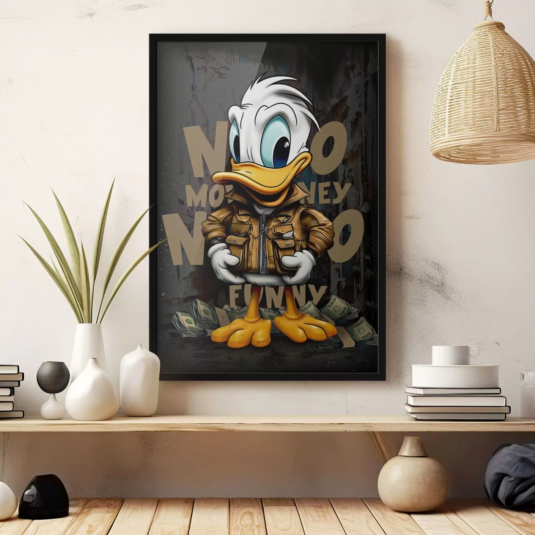Papier peint photo Donald Duck sur les graffitis f35194