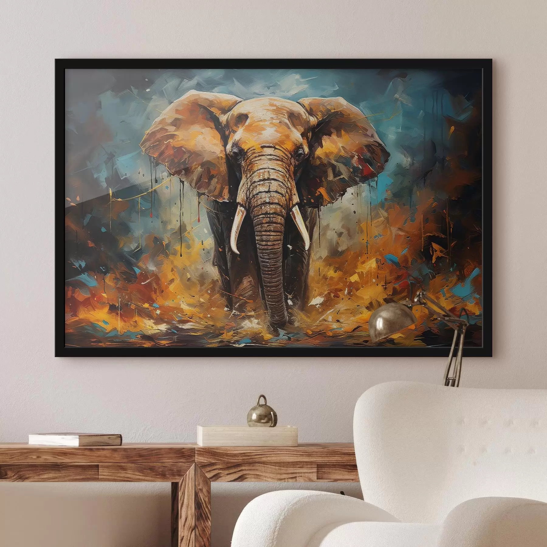  Peintures Dessin abstrait, éléphant f35505