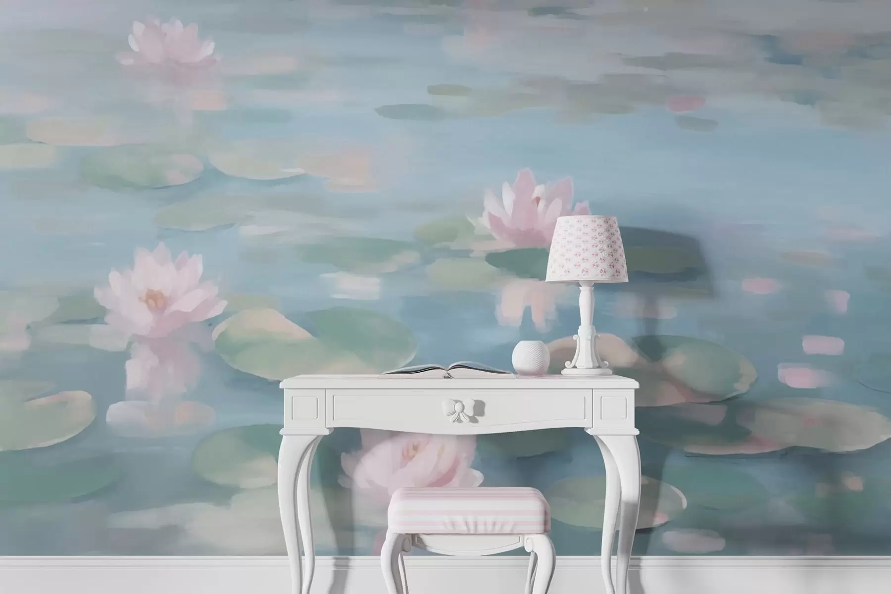 Fotobehang Waterlelie bloemen w08548
