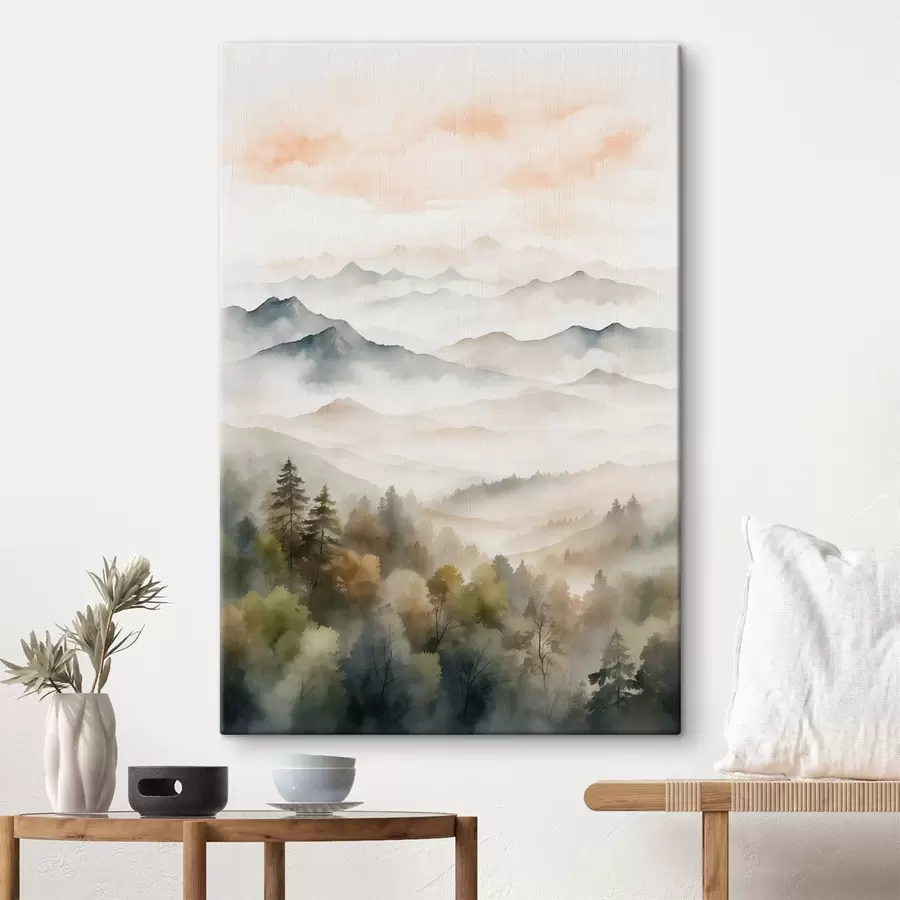  Peintures Montagnes dans la brume s41781