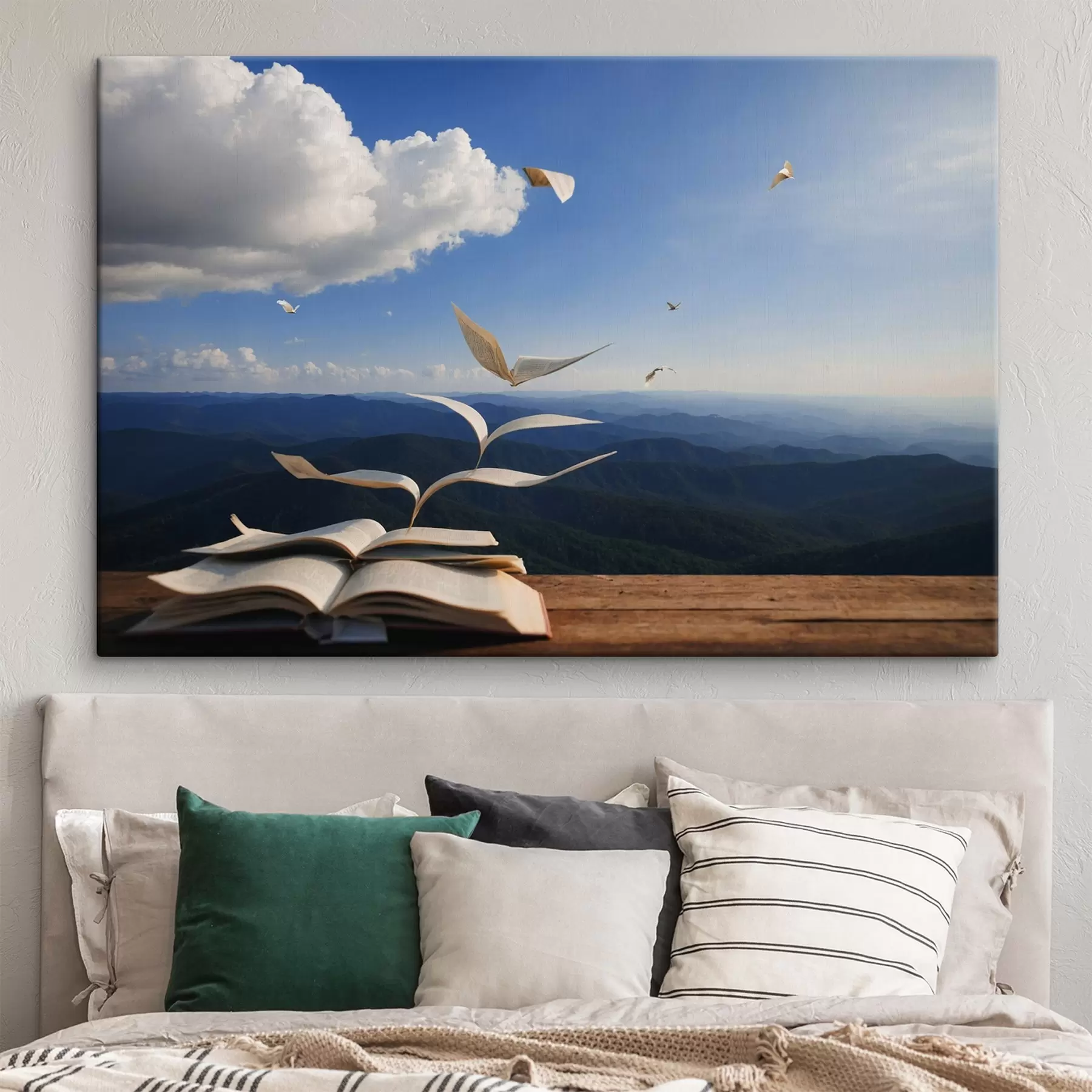 Papier peint photo Pages volantes d'un livre s42095