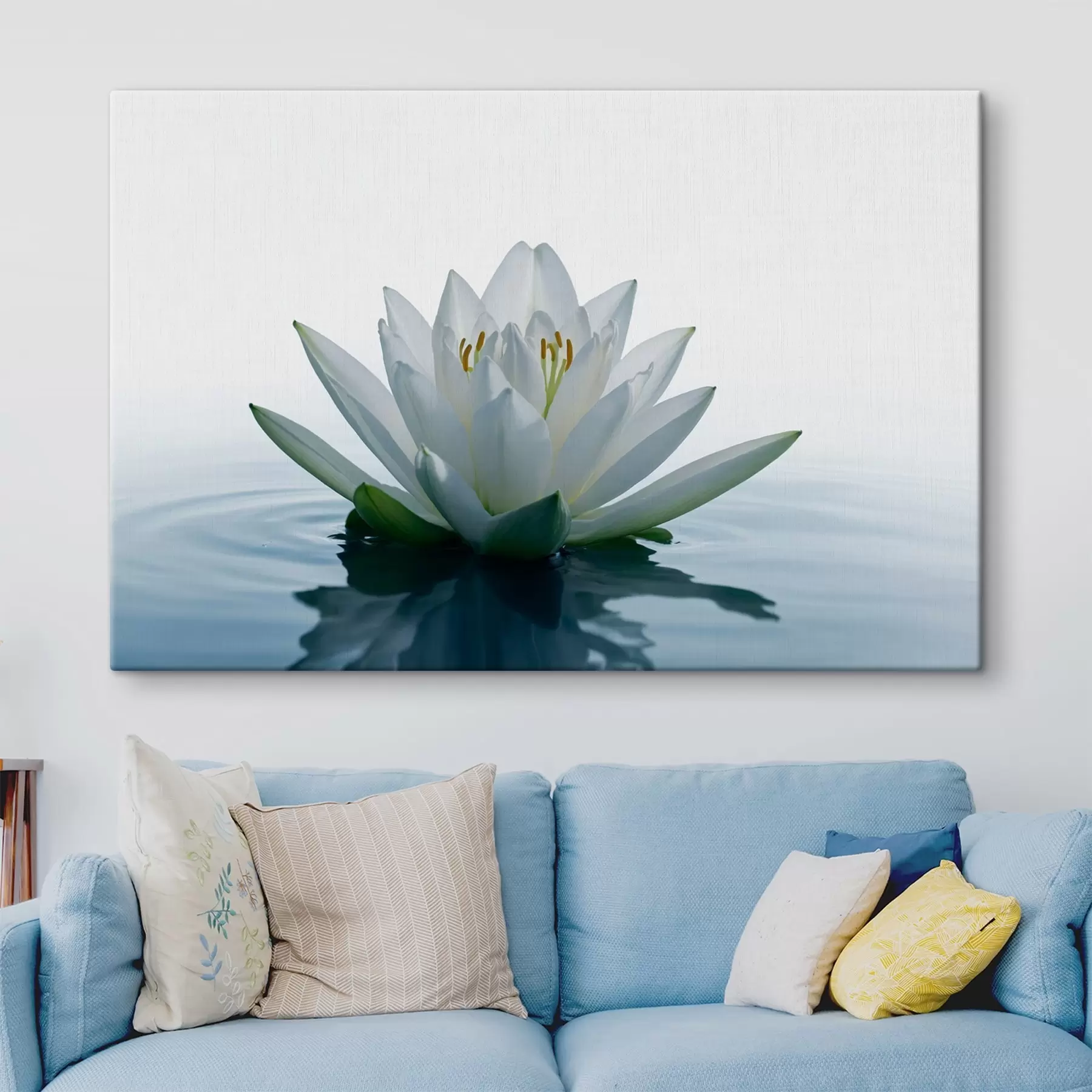 Fotobehang Lelie drijvend op water s42098