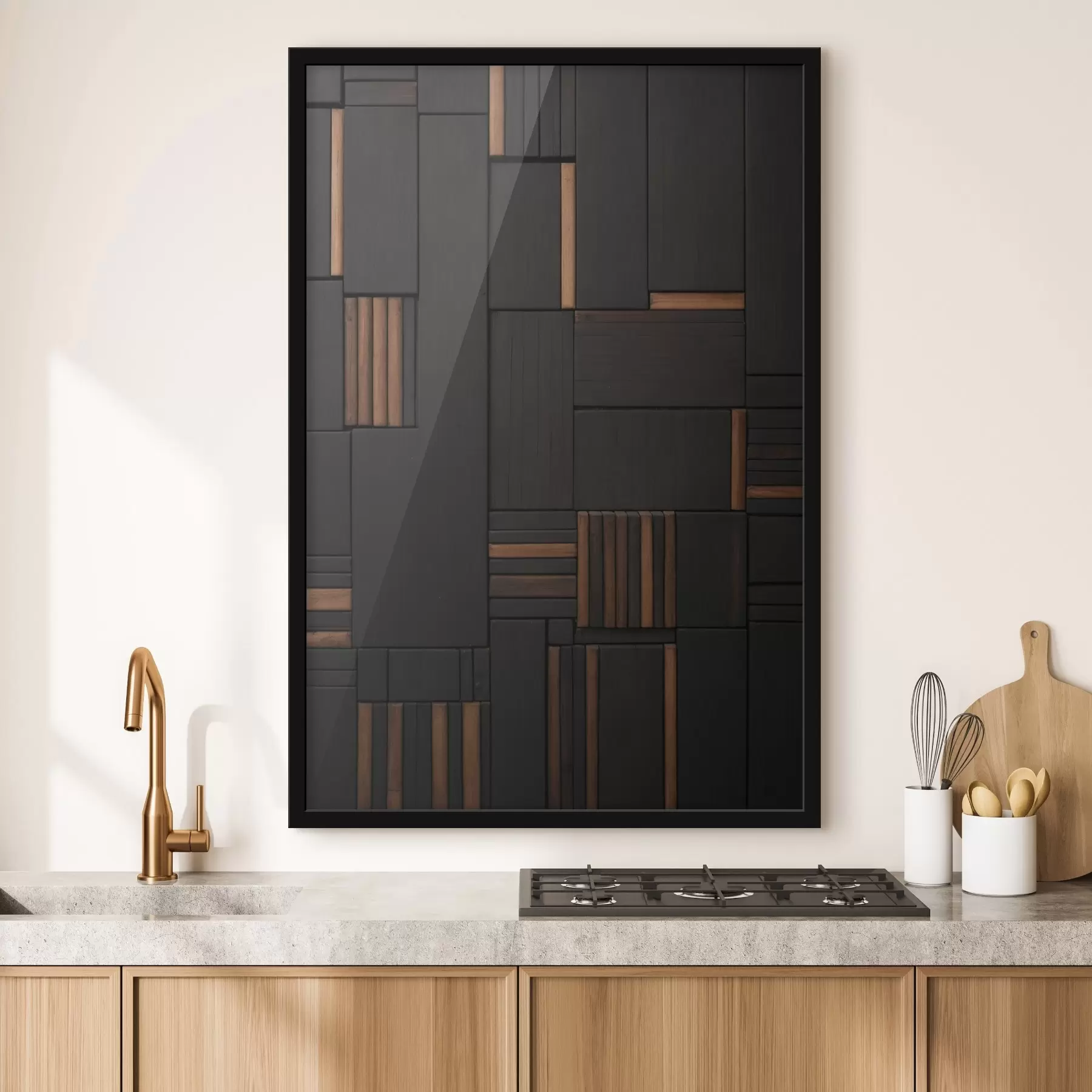  Peintures Mur avec l'image de carreaux de bois f41782