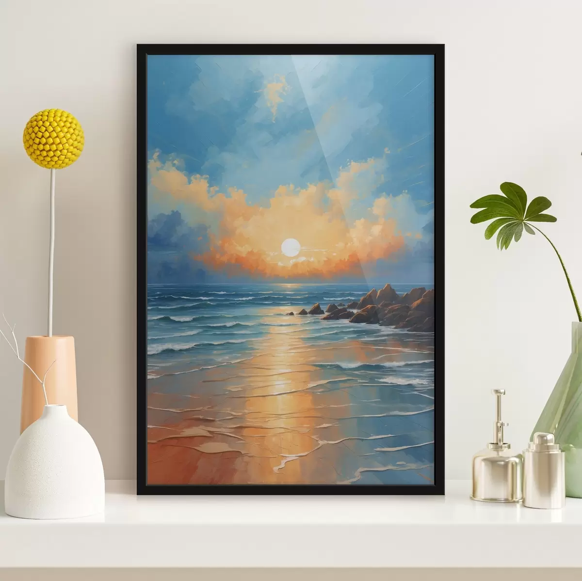 Poster Zee en rotsen f42093