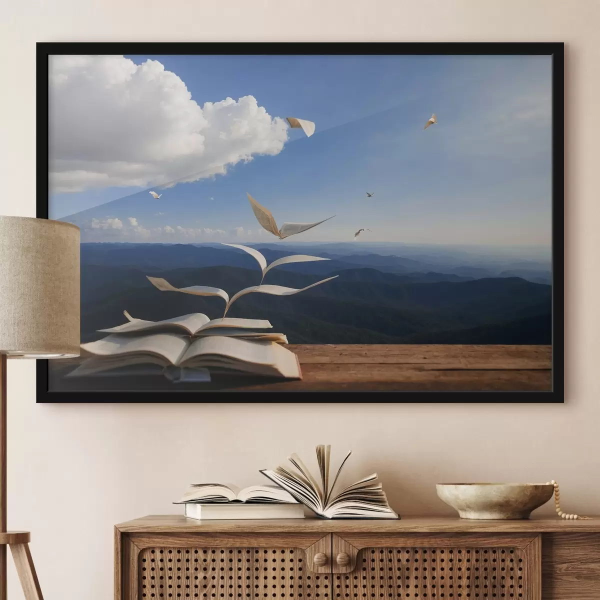 Affiche Pages volantes d'un livre f42095