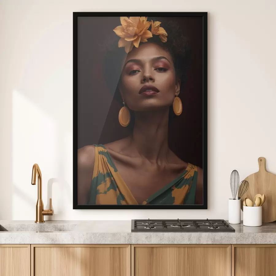 Fotobehang Mysterieus meisje f42099