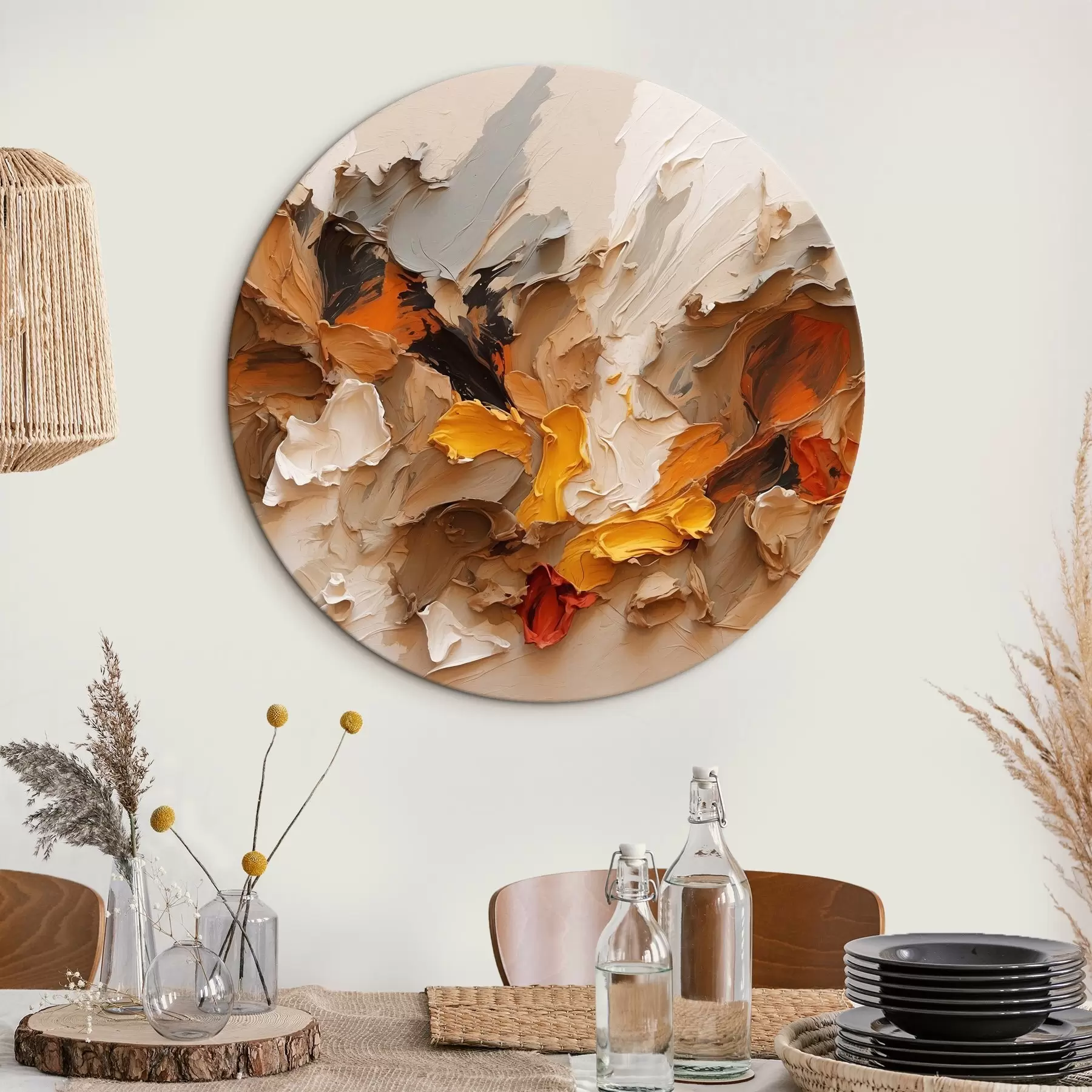  Schilderijen Abstract schilderij in olieverfstijl r42087