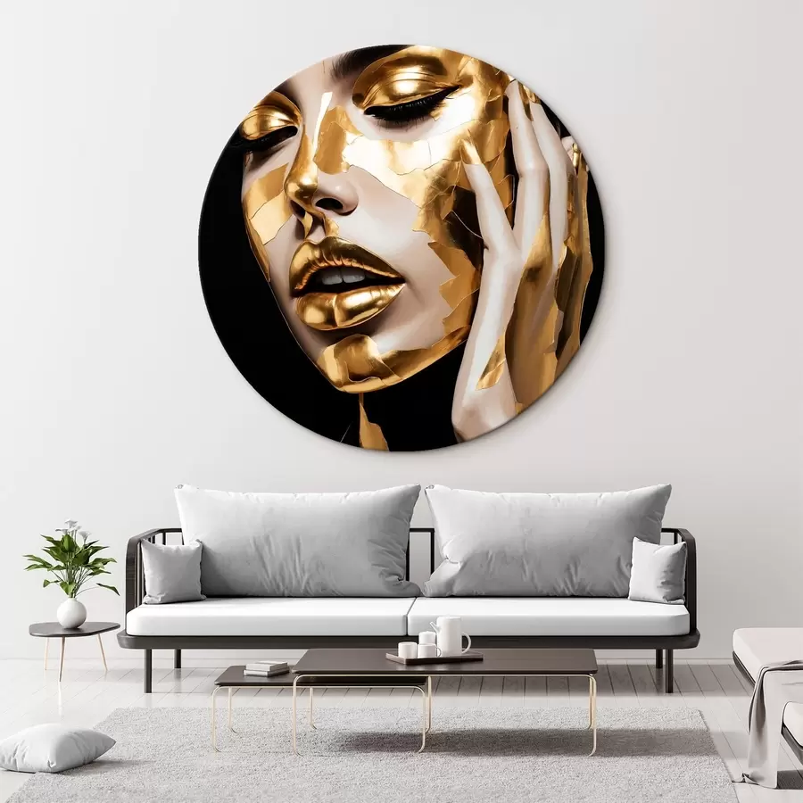  Schilderijen Het gezicht van het meisje in verf r42091