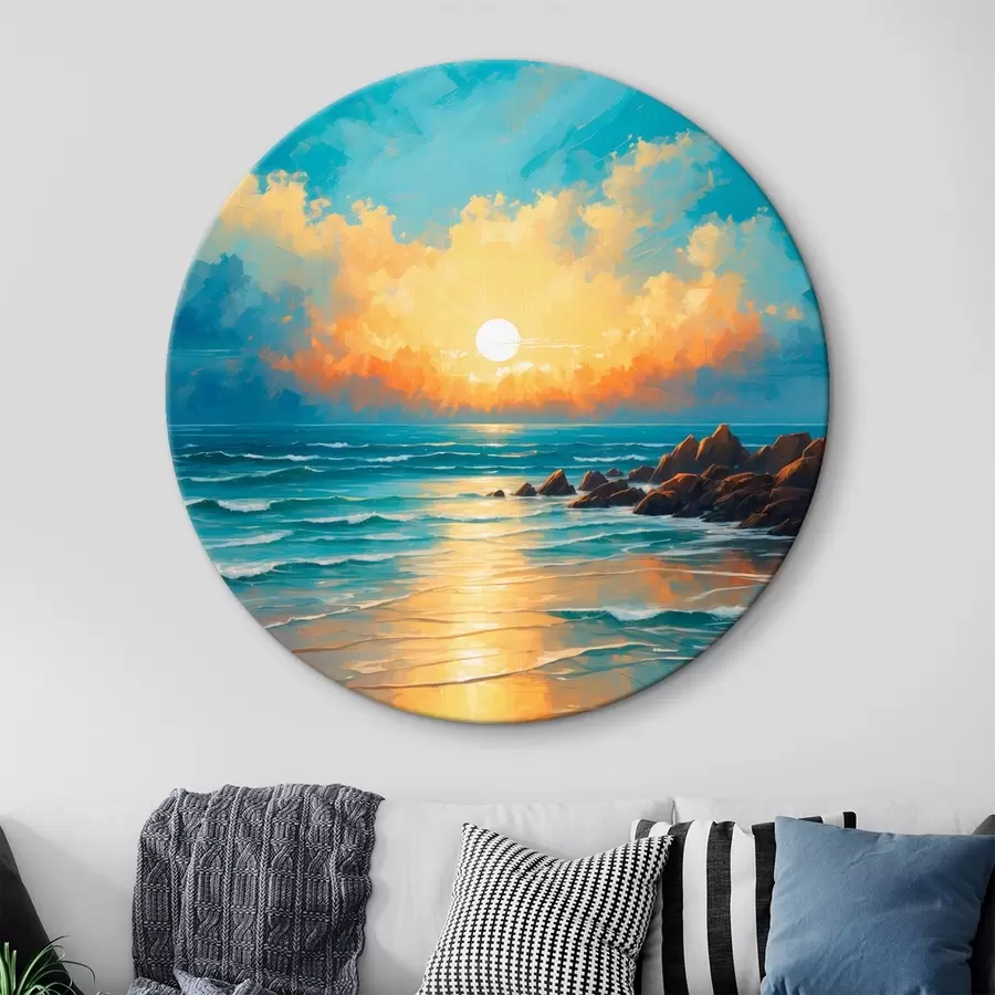  Schilderijen Zee en rotsen r42093