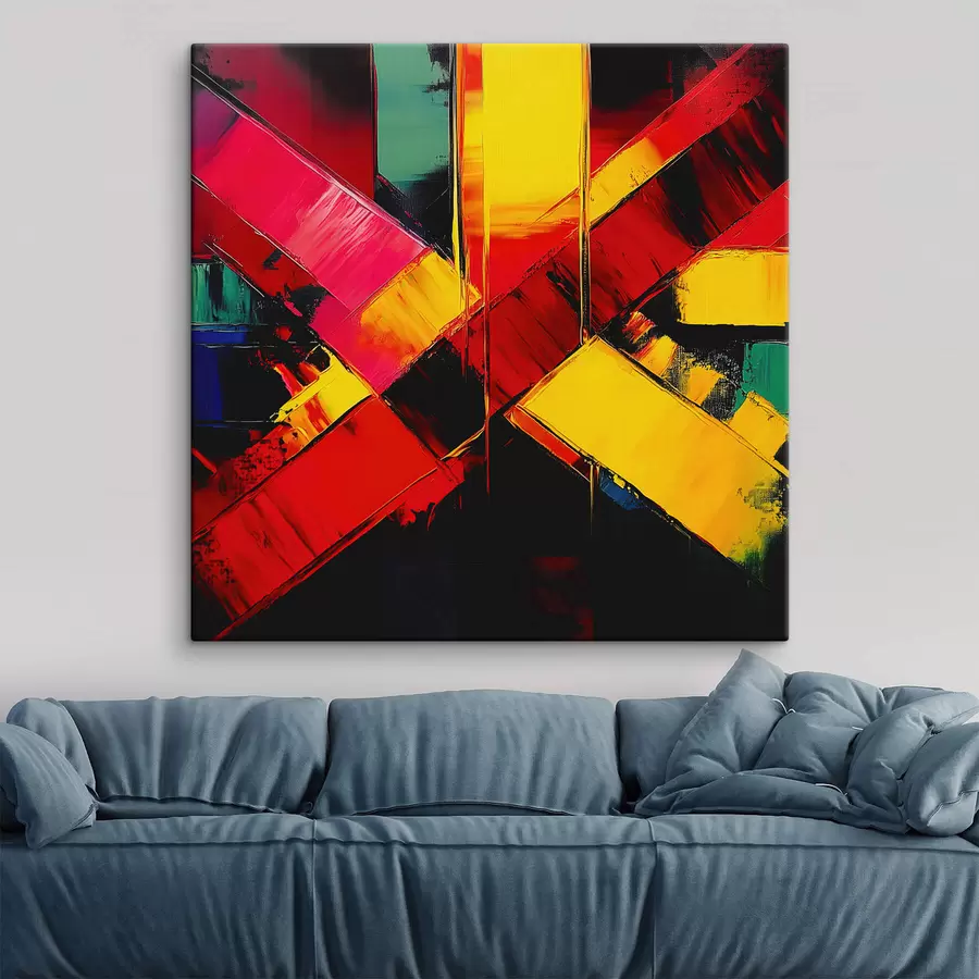  Peintures Abstraction multicolore s42112