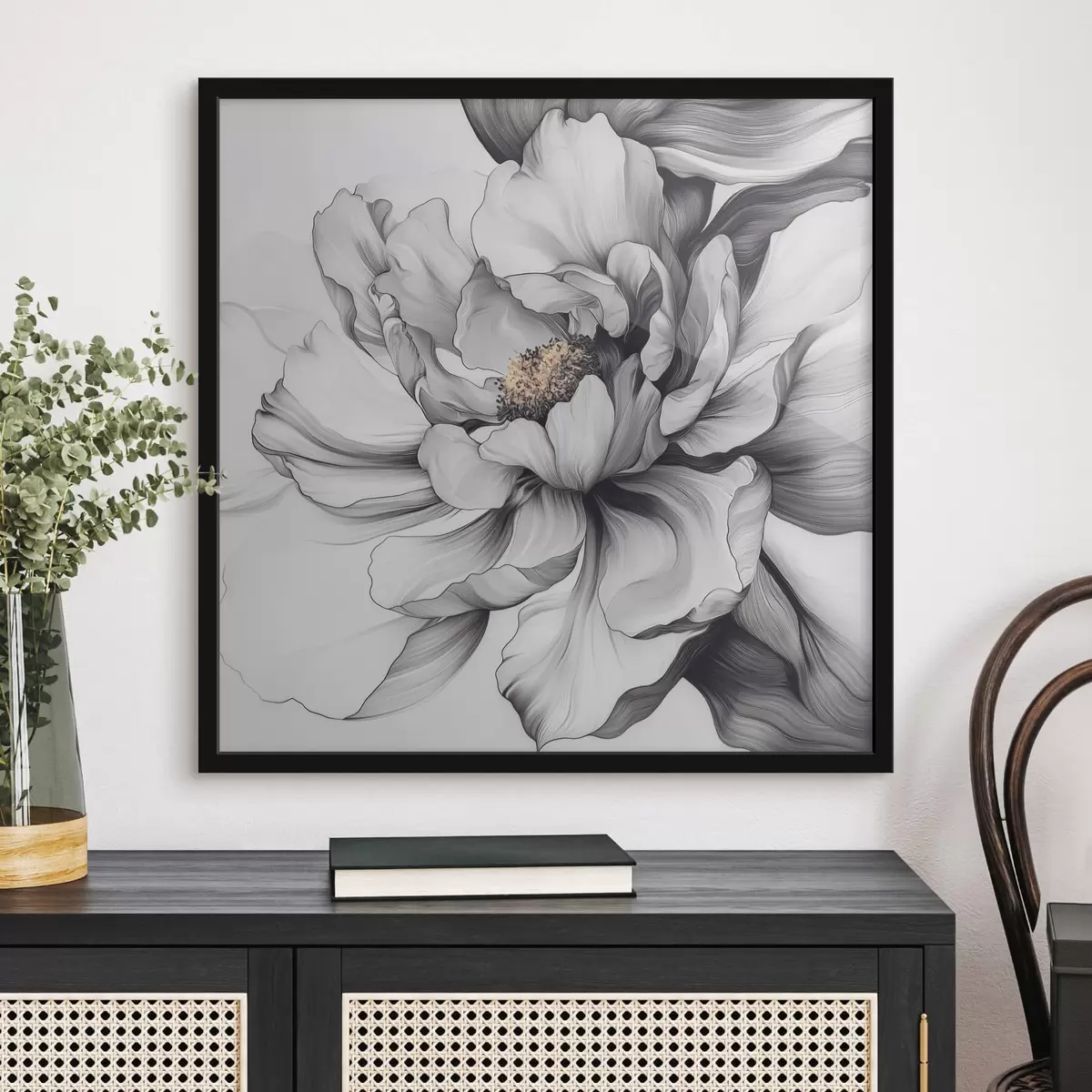 Affiche Grande fleur abstraite f41990