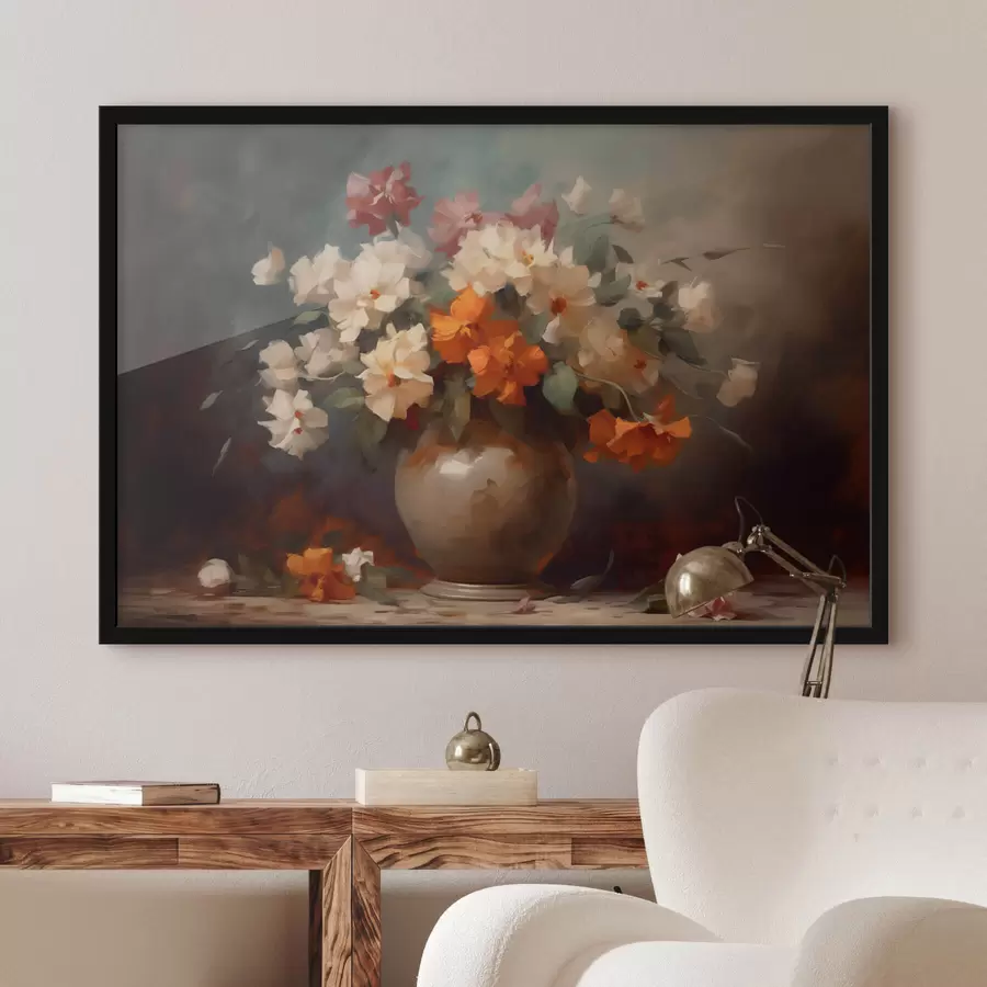 Fotobehang Boeket bloemen in een vaas f42113