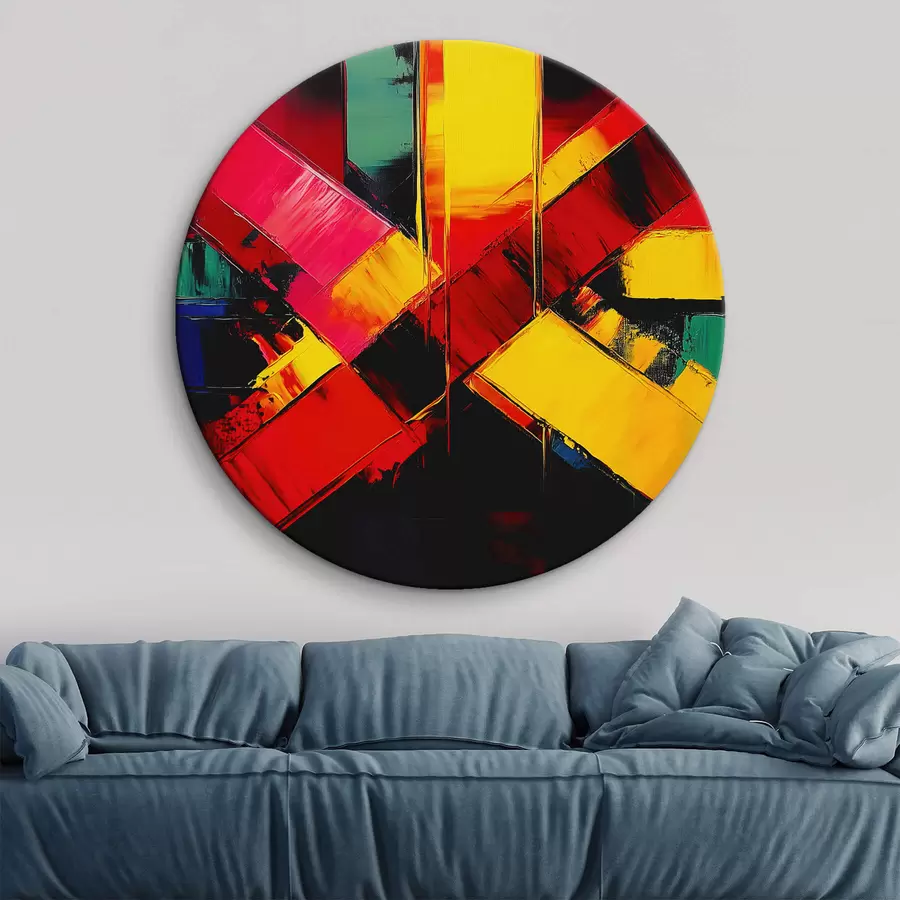  Schilderijen Veelkleurige abstractie r42112