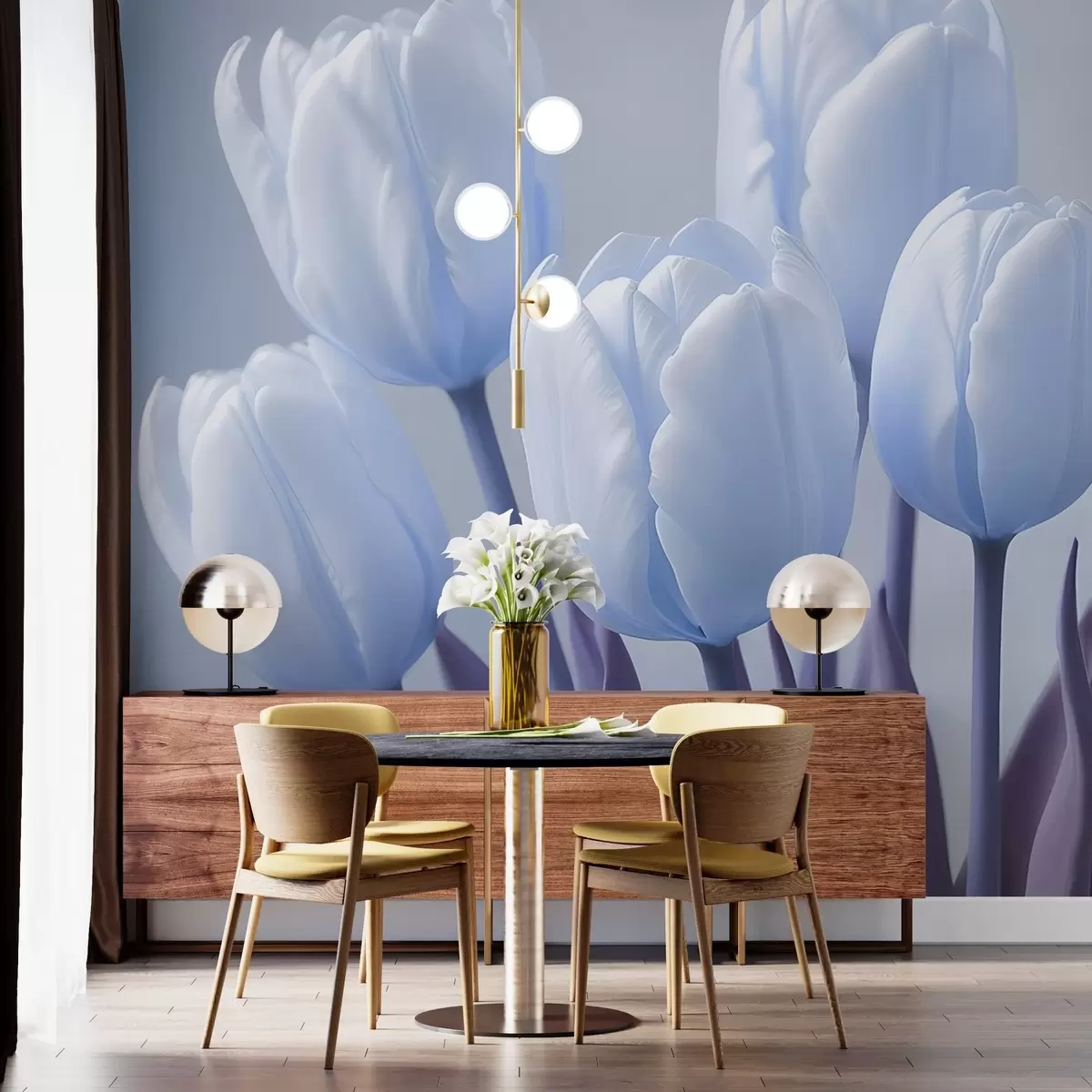 Fotobehang Fijn boeket tulpen w02616v1