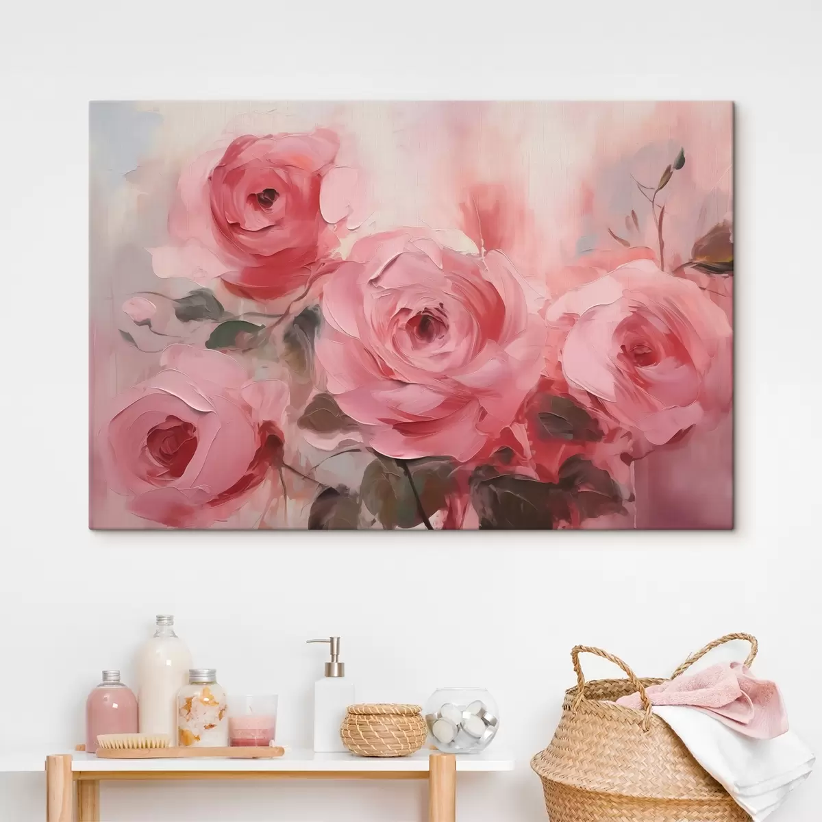  Peintures Peinture abstraite imitant les roses s42138