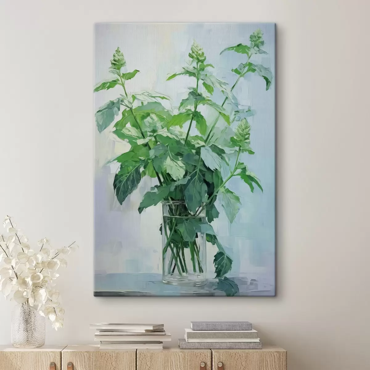  Peintures Végétation dans un vase transparent imitation peinture s42148