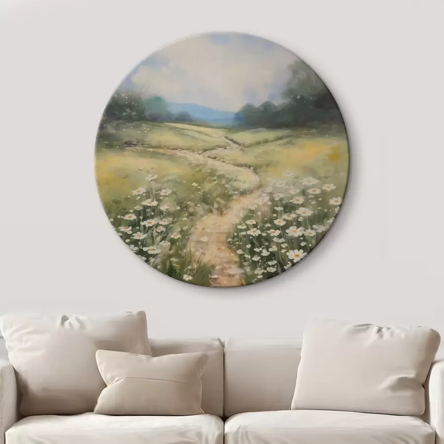  Schilderijen Weide met madeliefjes imitatie van schilderij r42134