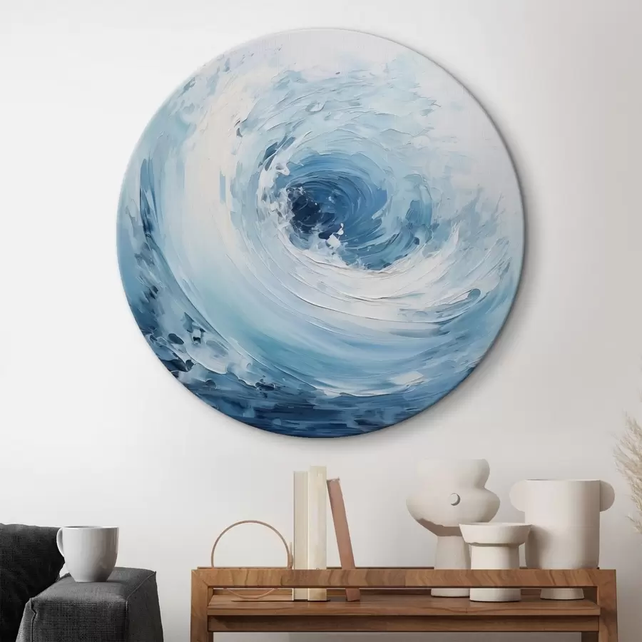  Schilderijen Abstracte golf, draaikolk r42136