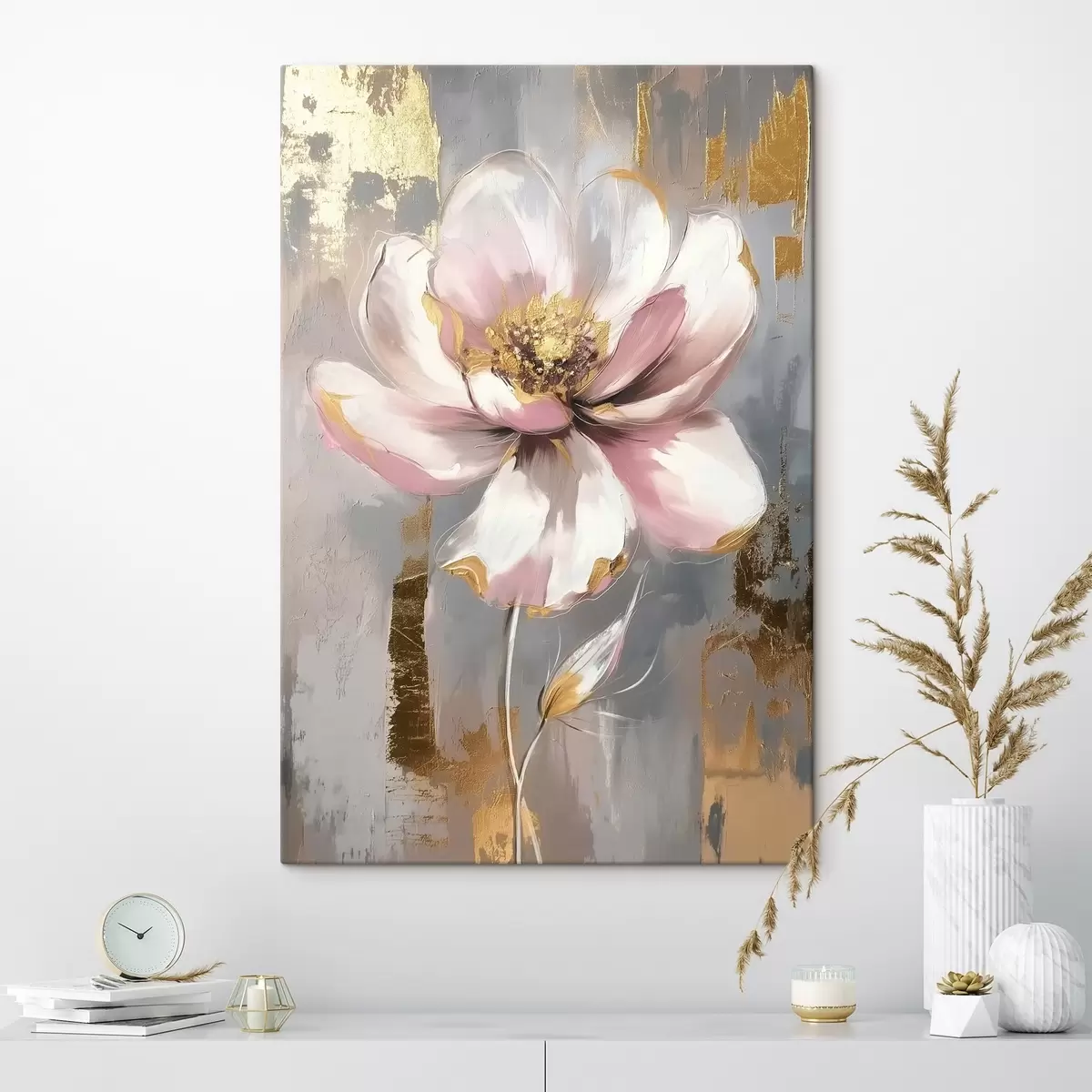  Peintures Fleur sur fond abstrait s42167