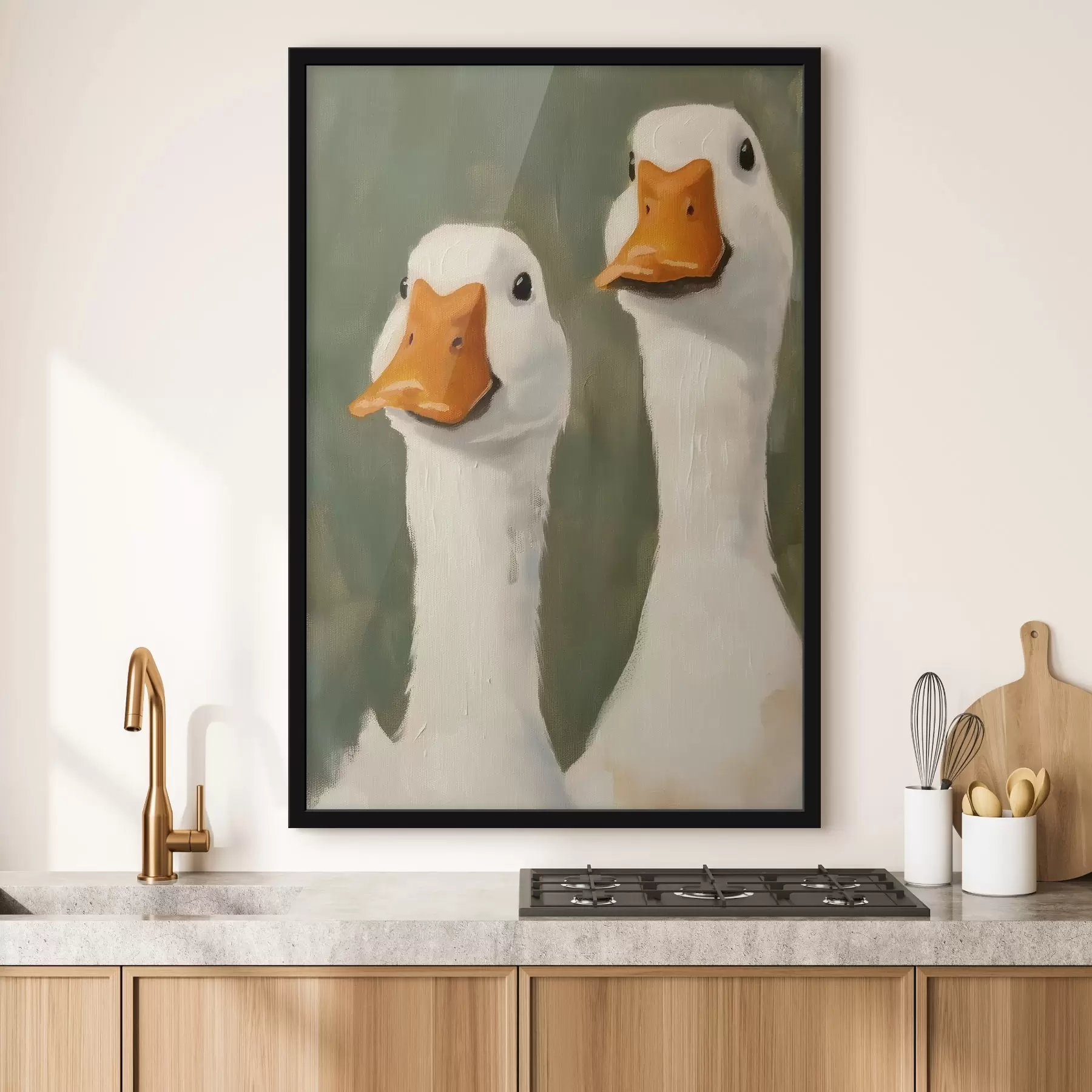 Fotobehang Twee ganzen f42152