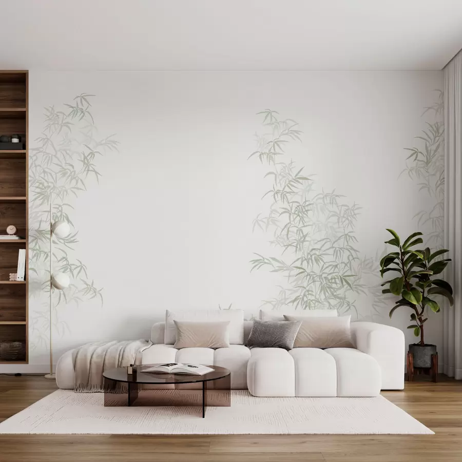 Fotobehang Bamboe minimalisme wabi-sabi w08555v2