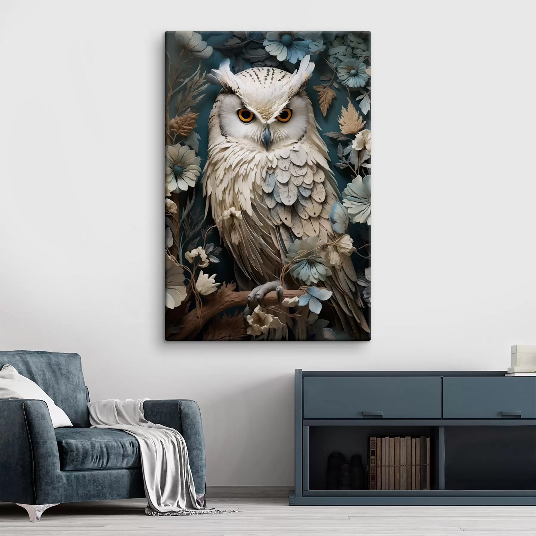 Papier peint photo Hibou blanc s42283